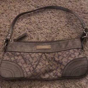 Silver metallic Tommy Hilfiger purse